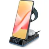 Image de THOMSON CL750IS - RÃVEIL ET STATION DE CHARGE 4-EN-1 - COMPATIBLE ANDROID - BANDEAU LED LUMINEUX POUR INDIQUER LA CHARGE - NOIR