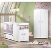 Image de Lit BÃ©bÃ© CombinÃ© Ãvolutif 60x120 En 90x190 Boutons Coeur Rose