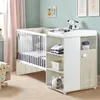 Image de Babyprice Lit BÃ©bÃ© Ãvolutif Smile Hetre CendrÃ©