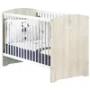 Image de Babyprice Lit BÃ©bÃ© Smile Hetre CendrÃ© 3 Positions 120x60 Cm