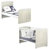 Image de Babyprice Lit BÃ©bÃ© Ãvolutif Little Big Bed Smile Hetre CendrÃ© 140x70 Cm