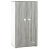 Image de Babyprice Armoire Chambre Bebe Smile Chene Silex 2 Portes