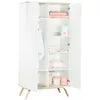 Image de Armoire 2 Portes Couleur Bois Et Blanc