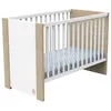 Image de Lit BÃ©bÃ© 60x120 Cm Antonin Bois Et Blanc - Sauthon Meubles