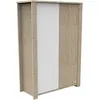 Image de Armoire BÃ©bÃ© 2 Portes Antonin Bois Et Blanc - Sauthon Meubles