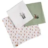 Image de Lot De 3 Langes Coton Bio 70 X 70 Botanica - Sauthon Baby Deco