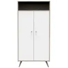 Image de Armoire 2 Portes Et 1 Niche Access Bois Blanc - Sauthon Meubles