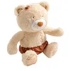 Image de Peluche ours beige avec dÃ©tails brodÃ©s