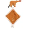 Image de Doudou Mouchoir Ours En Gaze De Coton Et Bouclette