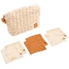 Image de Trousse De Toilette En Double Gaze De Coton Et CarrÃ©s Ãponge