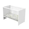 Image de Lit BÃ©bÃ© 60x120cm TÃªtes Panneaux Blanc First