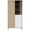 Image de Armoire 2 Portes Et 1 Niche Avec Claustra En Bois DÃ©cor ChÃªne Suave