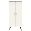 Image de Armoire 2 Portes Avec Pieds Bois-DÃ©cor Vanille