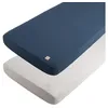 Image de Lot De 2 Draps Housse En Coton Pour Lit BÃ©bÃ©