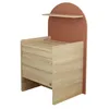 Image de Commode Ã Langer Ãvolutive En Bureau - DÃ©cor Bois ChÃªne SÃ©pia Forme Arche