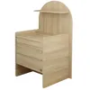 Image de Commode Ã Langer Ãvolutive En Bureau - DÃ©cor Bois ChÃªne SÃ©pia Forme Arche