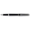 Image de Waterman HÃ©misphÃ¨re Stylo Plume Pointe Moyenne Laque Noir Attributs ChromÃ©s