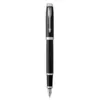 Image de Stylo Plume - Parker - Im - Laque Noire - Plume Fine - Attributs ChromÃ©s
