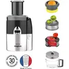 Image de Magimix Juice Expert 4 - Extracteur de jus / presse citron / hachoir - 400 Watt - chrome noir/mat
