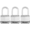 Image de Master Lock Cadenas Excell 3 pcs Acier 52 mm M5EURTRILF