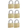 Image de Lot de 6 cadenas Ã  clÃ© en laiton massif de 40 mm de large MASTER LOCK