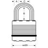 Image de Master Lock Cadenas Excell 2 pcs Acier laminÃ© 45 mm M1EURT