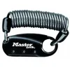 Image de Master Lock 1551 Mousqueton Et Antivol Ã Spirale Noir