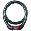 Image de Antivol câble articulé à combinaison vélo niveau sécurité 7 Masterlock Noir 18 mm x 1 m 171757