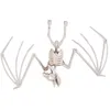 Image de Squelette de Chauve-Souris Ã  Suspendre - PTIT CLOWN - 22239 - DÃ©coration Halloween, Maison HantÃ©e - Plastique - 16 x 30 cm - Blanc
