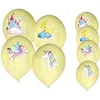 Image de P'TIT Clown re22465 - Lot de 8 ballons anniversaire Licornes
