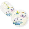 Image de Assiettes anniversaire - P'TIT Clown - re22471 - Licornes - Lot de 8 - DiamÃ¨tre 23 cm
