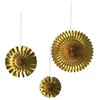 Image de Rosace - PTIT CLOWN - re22609 - Lot de 3 - MÃ©tallisÃ© Or - DiamÃ¨tres 40/30/20 cm