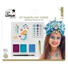 Image de Set de maquillage - PTIT CLOWN - SirÃ¨ne - 3 fards & crayon dorÃ© - 15 strass - Se retire Ã  l'eau