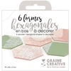 Image de Hexagones en bois 10 pcs