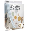 Image de Boîte de 6 ballons en bois + fil de jute