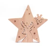 Image de Centre de table en bois Renne amovible 15 x 14 x 2 cm
