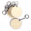 Image de Porte-clés ronds en bois 5,5 cm - 10 pcs