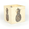Image de Photophore en bois Ananas 10 x 10 x 10 cm