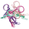 Image de 10 mousquetons porte-clé colorés