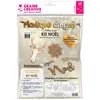 Image de KIT PLASTIQUE DINGUE 8 DECO NOEL PAILLETES AVEC DECOUPES