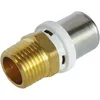 Image de Raccord droit MÃ¢le Ã  Sertir pour tube Multicouche Ã20 - M15/21