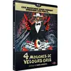 Image de 4 mouches de velours gris