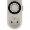 Image de Programmateur mini journalier mÃ©canique avec interrupteur Ã  voyant - Blanc - Otio
