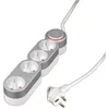 Image de Bloc multiprise Home 4P x 16A silver cable HO5VV-F 3G1 mmÂ² 1,5 mÃ¨tres