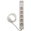 Image de Bloc de 5 Prises ZENITECH 16A avec 2 USB