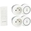 Image de Pack de 2 prises 2300W + tÃ©lÃ©commande - Blanc - Bolea - Zenitech