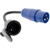 Image de Adaptateur caravane femelle 16A en mÃ¢le CEE17 - Zenitech