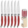 Image de Tradition - Bloc 6 Couteaux Steak Rouge