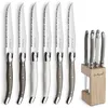 Image de Lou Laguiole Ensemble De Bloc Ã Couteaux Ã Steak 7 Pcs Multicolore