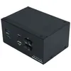Image de Dexlan - Commutateur Ã©cran-clavier-souris/audio - 4K, 60Hz, HDMI, USB 3.0 + cables - 2 x KVM / audio - 1 utilisateur local - de bureau